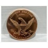 1 oz .999 Copper Round - Winchester Rifle Design