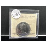 1970 Canadian Dollar Coin - ICCS Graded PL65