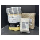 Twin Comforter, King Bed Skirt and Twin XL