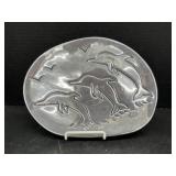 Vintage Hoselton Plate - three dolphins