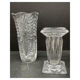 2 Crystal Vases