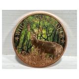 1 oz .999 Copper Round - White Tailed Deer with
