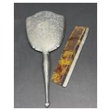 Vintage Birks Sterling Handheld Mirror and