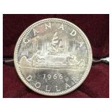 1966 Canadian Silver Dollar