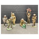 Collection of Vintage Lead Soldiers (6)