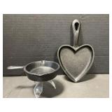 2 Cast Mini Frying Pans
