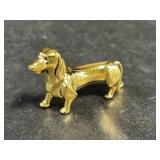 Miniature Brass Dachshund