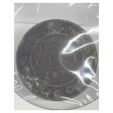 Canada Large Penny - 1876h