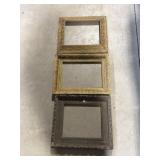 3 Antique Wooden Frames - No Glass,