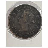 1871 P E I Large Penny