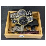 2 Watches, Money Clip, Pocket Knives etc.