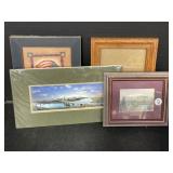 Print, 2 Framed Prints and Photo Frame