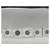 5 Forgein Coins- 1915 Cubs 20 Centavos, 1944