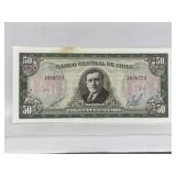 Central Bank Of Chile Fifty (cincuenta) Pesos