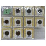 Canada One Cent Coins: 1930 - 1939