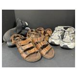 2 Pairs Sandals, Running Shoes and Water Shoes