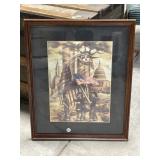 Framed Print of Firemen on 9/11, 22x17 '