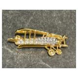 Gold Tone Brooch