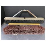 2 Push Brooms - No Handles