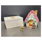 Beatrix Potter Books, Ceramic Cottage Coin Bank