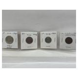 2 X 5 Cents + 2 X 1 Cent - U S A -1935 Indian