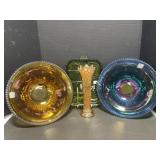 Assorted Carnival Glass - Blue Harvest Grape