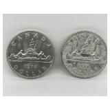 Cdn One Dollar Coins - Nickel Content: 1978, 1986
