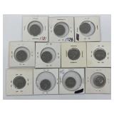 Cdn Five Cent Coins: 1928, 1931, 1934 - Far, 1935,