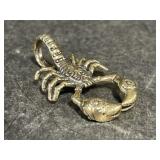 Miniature Brass Scorpion