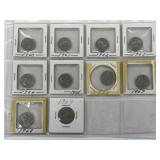 Cdn 5 Cent Coins: 1960 - 1969. 1965 = Sb Variety.