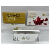 2014, 17, 22 Cdn Unc Coin Sets