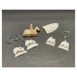 Carved Figures Keychains