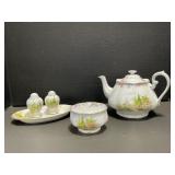Royal Albert Kentish Rockery Teapot, Sugar Bowl,