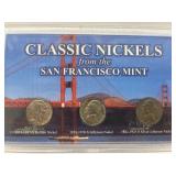 San Francisco Mint Classic Nickel Set