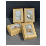 Assorted Costume Jewelry Brooches (4)
