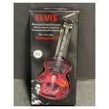 Elvis Illuminated Musical Guitar Ornament
