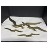 3pc Brass Bird Wall Hanging