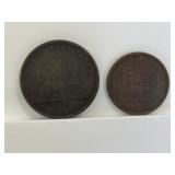 Quebec Bank Token Half Penny 1852. Province