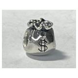 Pandora Sterling 925 Silver ' Money Bags ' Charm