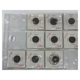 Usa Indian Head One Cent Coins: 1900, 1901,