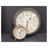 Battery Operated Alarm Clock & Wall Clock