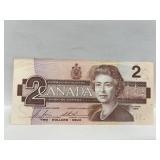 1986 Cdn $2  Bill - Bonin/theissen