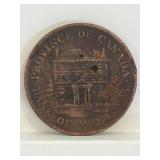 Prov Of Canada Bank Of Montreal Half Penny 1844