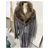 Montreal Leather Garment Blue/Grey Suede Jacket