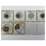 Various Transit Fare Metal Tokens X 6 To Include: