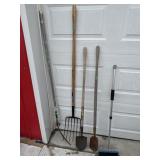 Yard Tools - Pitchfork, Pole Saw, Shovel, Etc