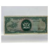 Central Bank Of Trinidad And Tobago Five Dollar