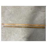 2 Advertising Yard Sticks