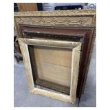 3 Antique Frames - 1 With Glass.