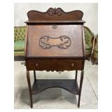 Vintage Secretaryï¿½s Desk, 27x16x49 '